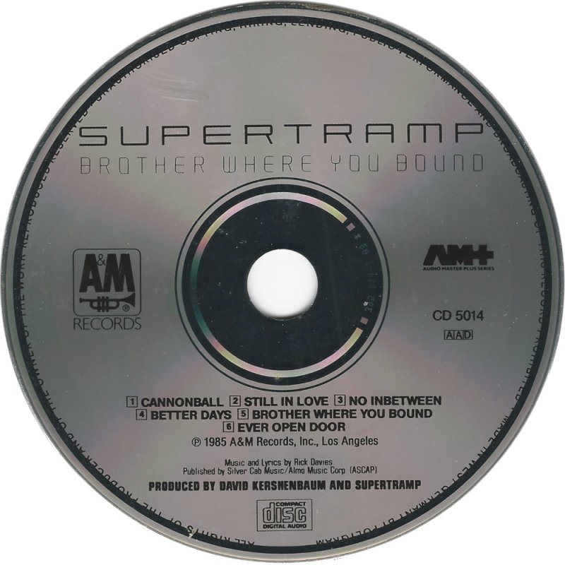 Supertramp  Brother Where You Bound : CD